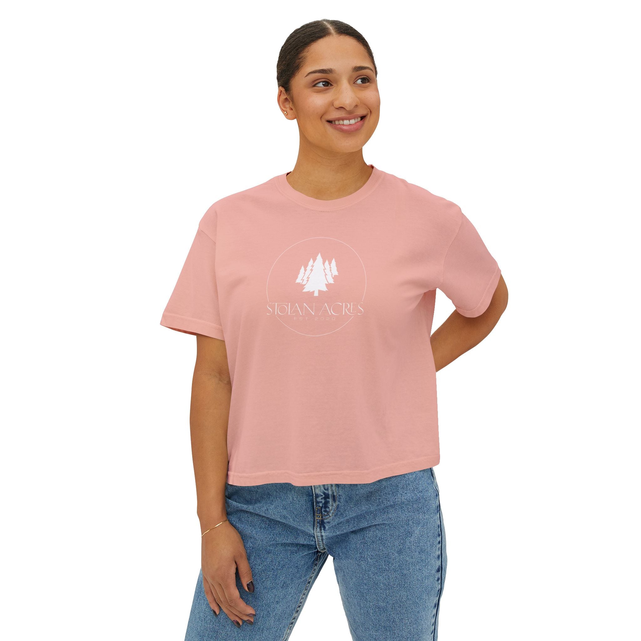 The Stolan Boxy Crop | Classic Mark