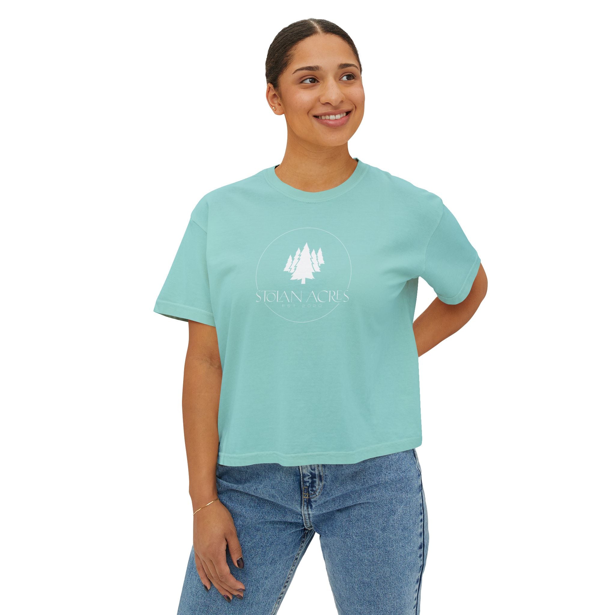 The Stolan Boxy Crop | Classic Mark