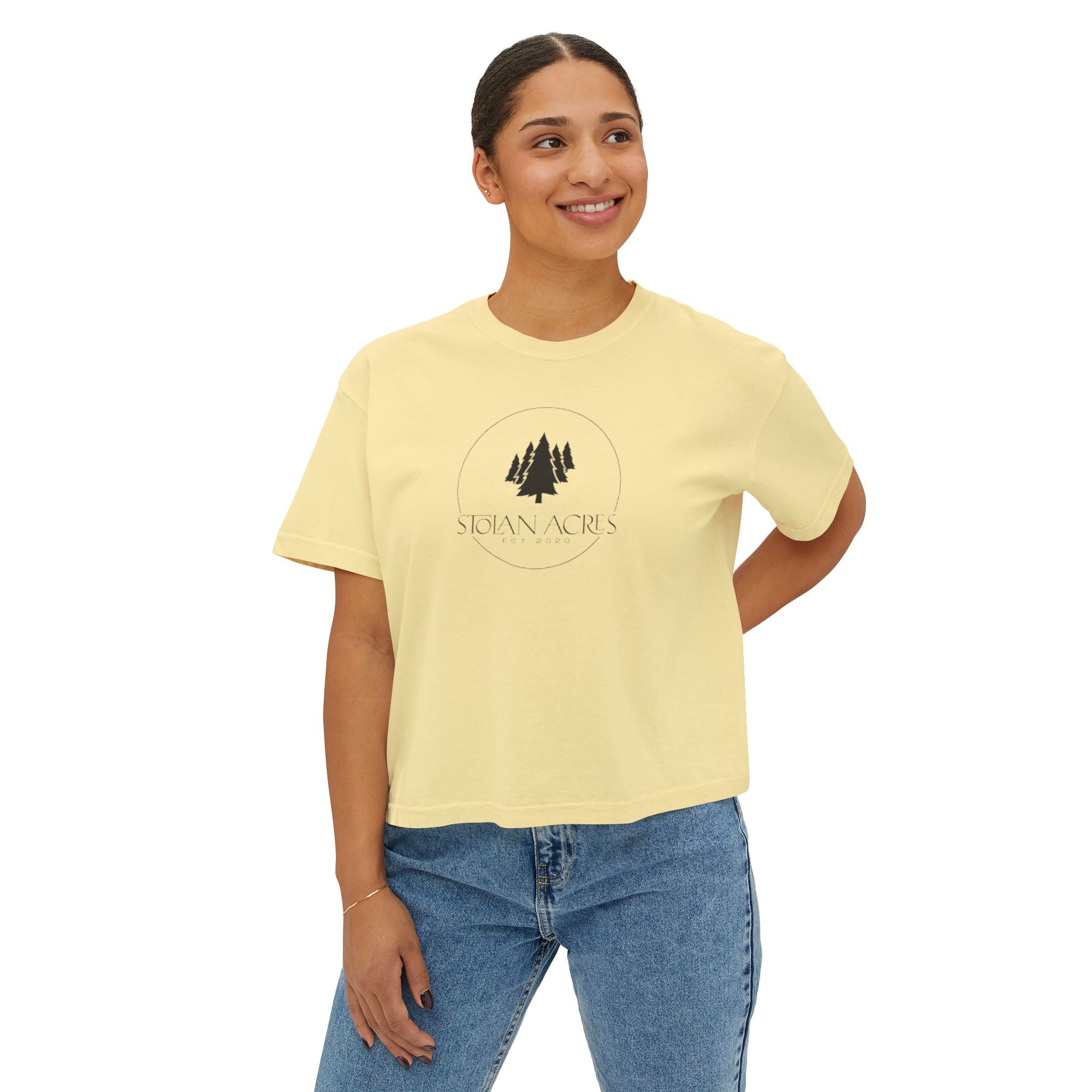 The Stolan Boxy Crop | Classic Mark