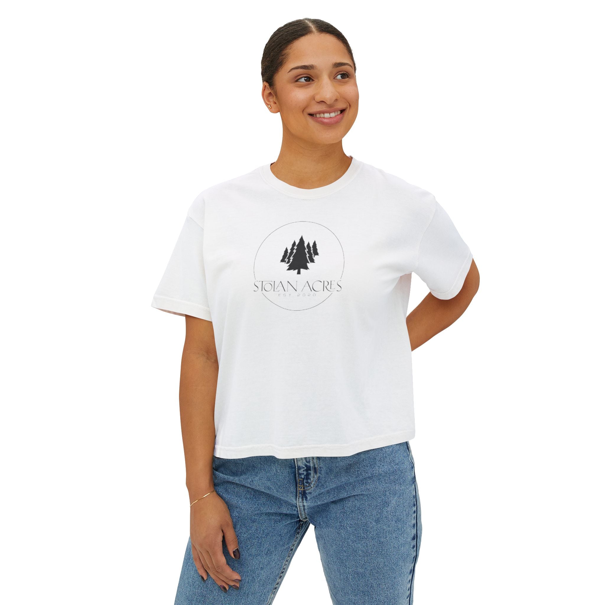 The Stolan Boxy Crop | Classic Mark