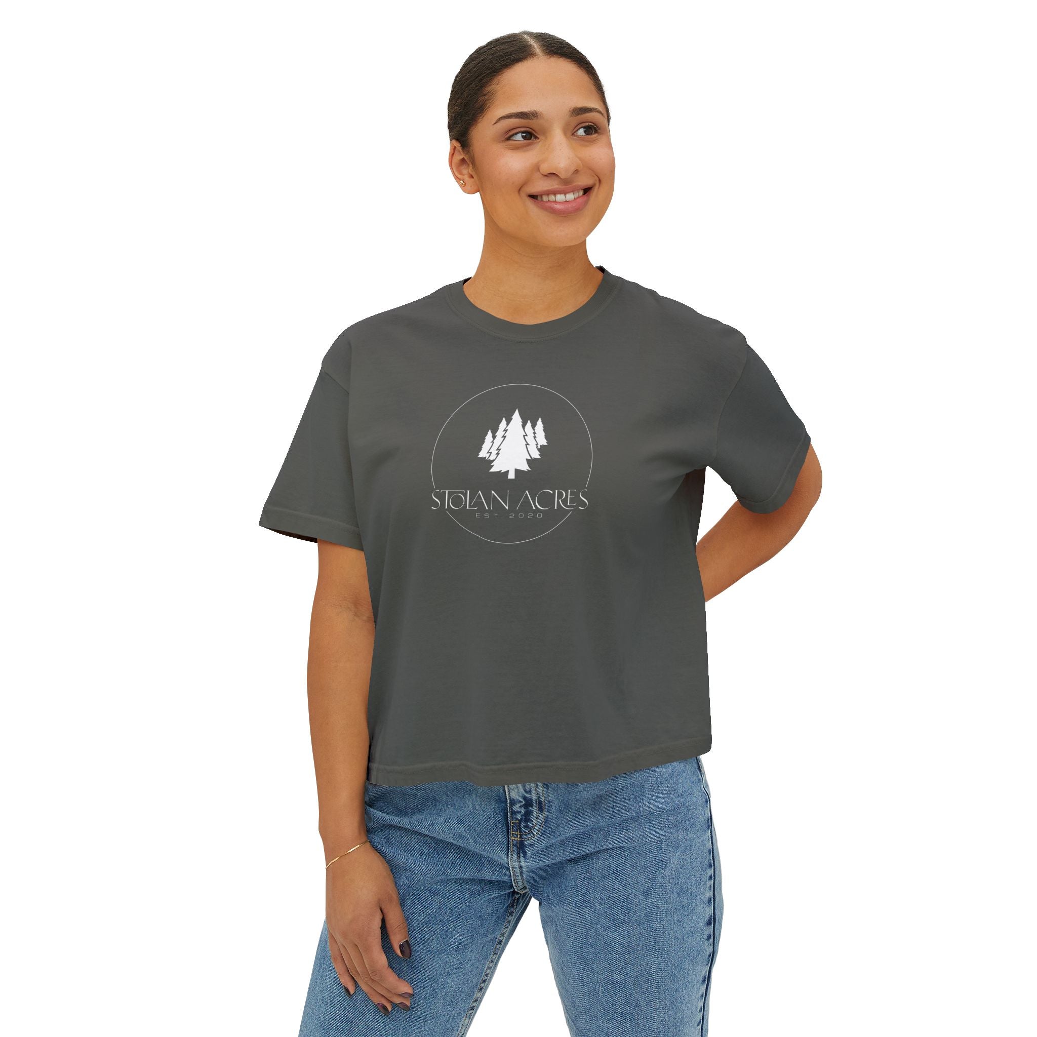 The Stolan Boxy Crop | Classic Mark