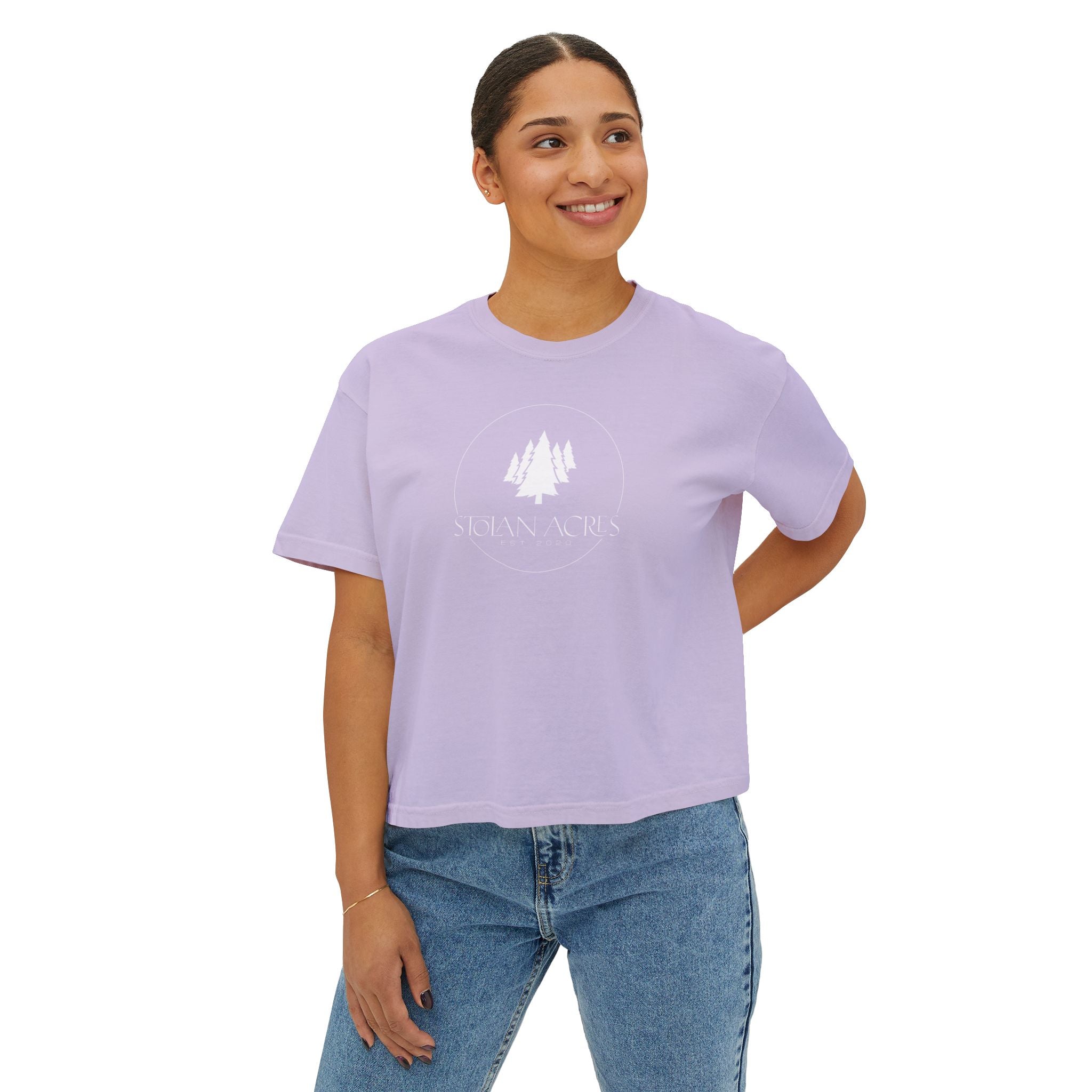 The Stolan Boxy Crop | Classic Mark