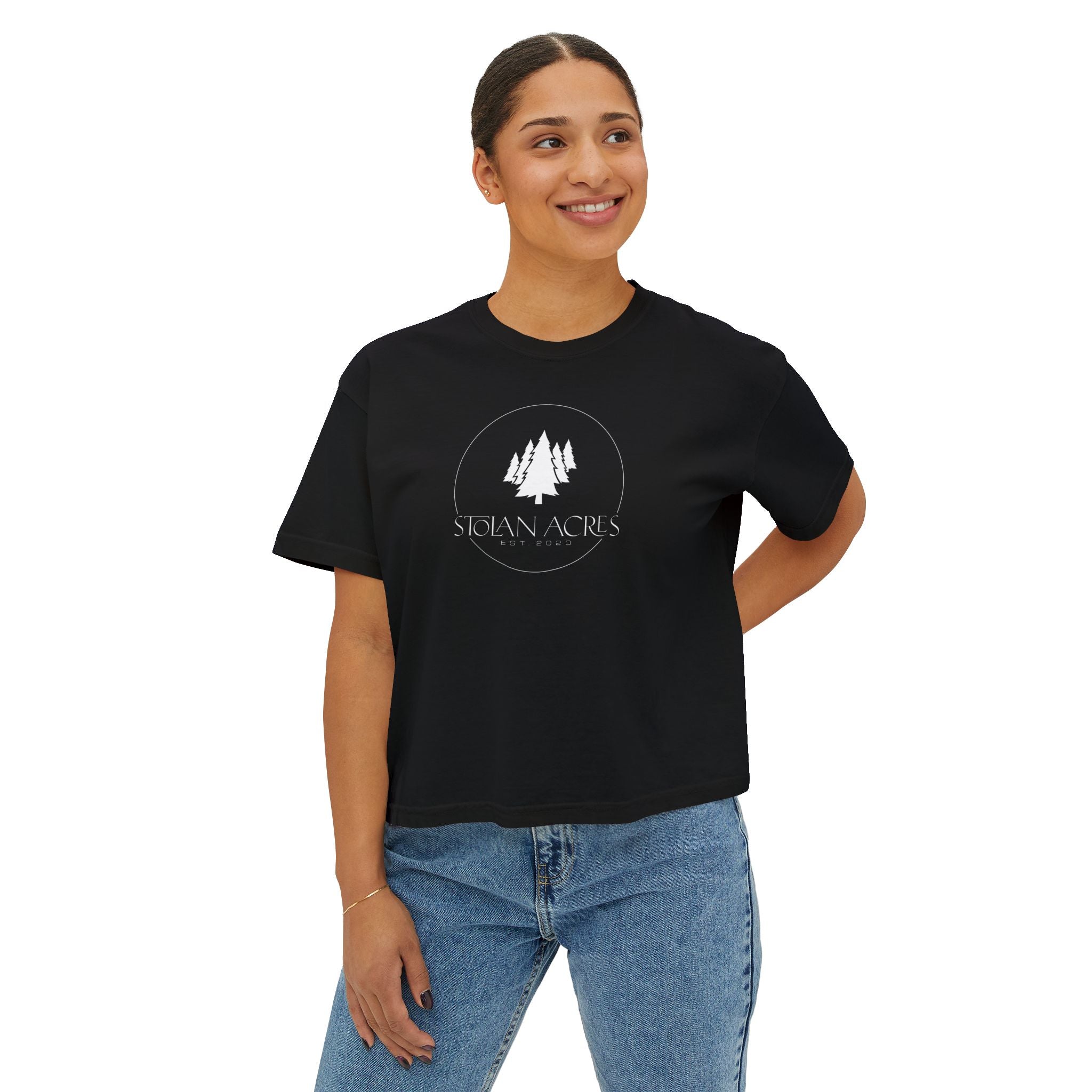 The Stolan Boxy Crop | Classic Mark