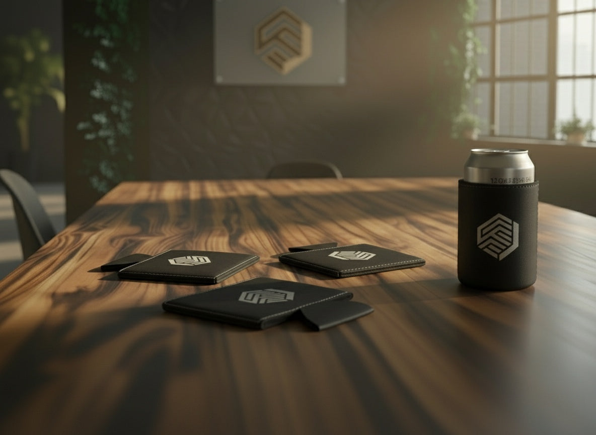 Luxe Leatherette Beverage Holders